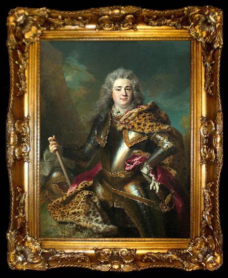 framed  Nicolas de Largilliere Portrait of Charles-Armand de Gontaut, duc de Biron, ta009-2